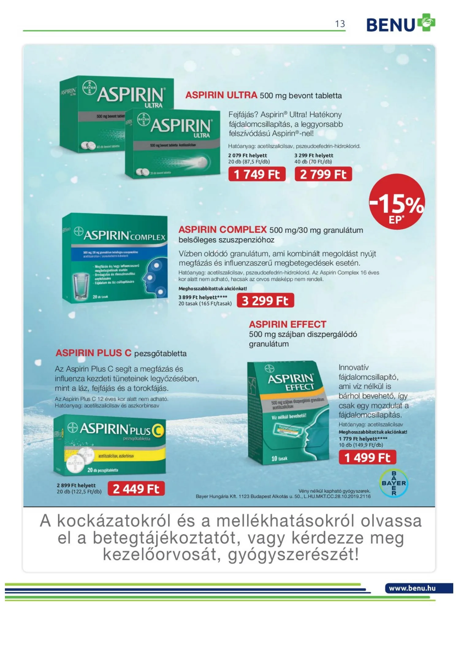 BENU akciós újság 01.01–01.31 – 13. oldal