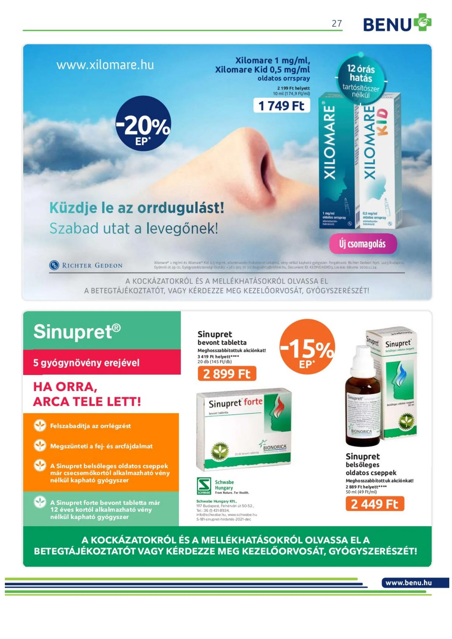 BENU akciós újság 01.01–01.31 – 27. oldal