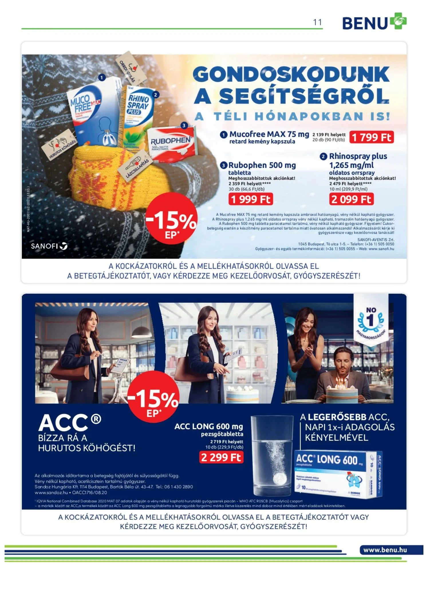 BENU akciós újság 02.01–02.28 – 11. oldal