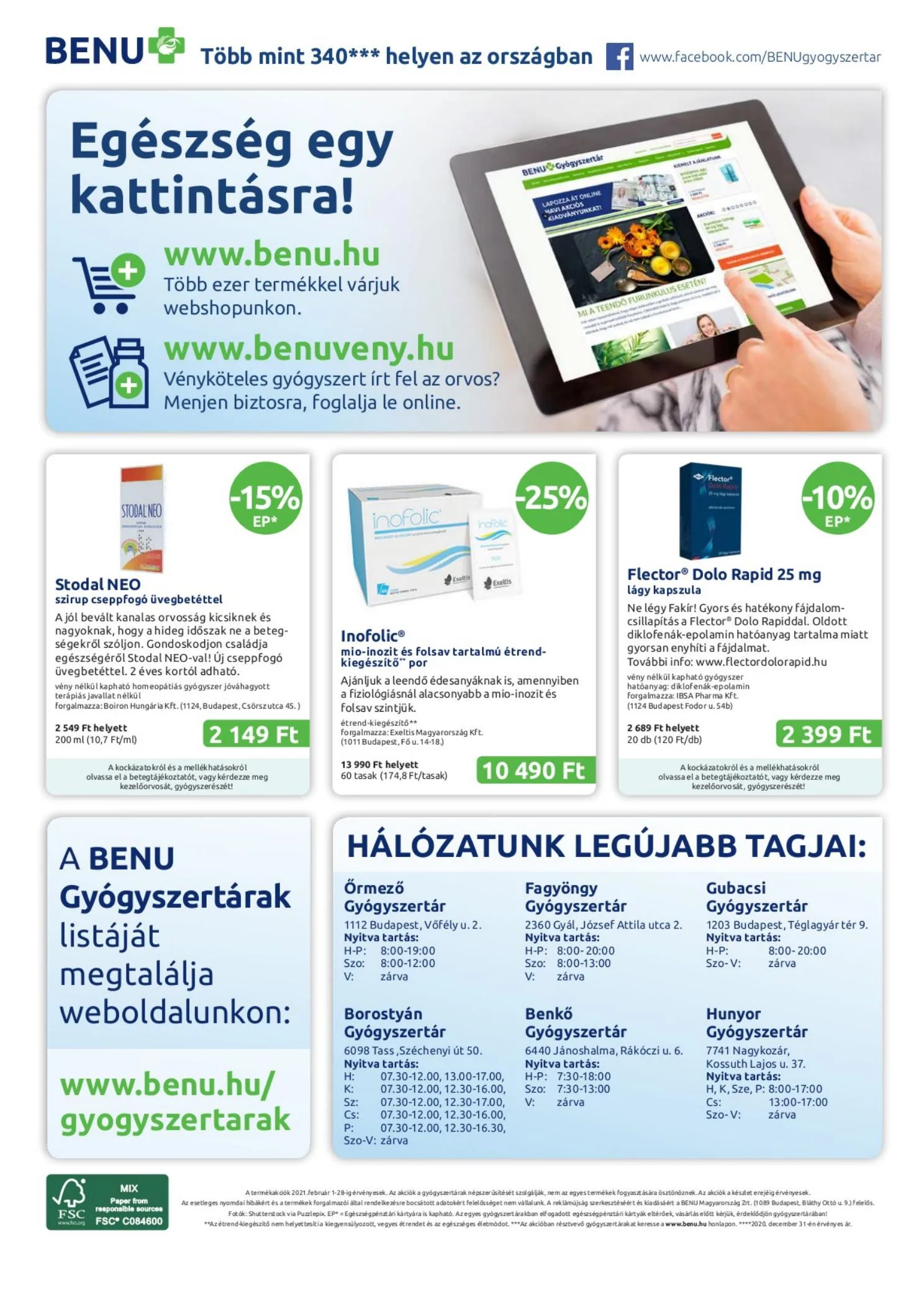 BENU akciós újság 02.01–02.28 – 32. oldal