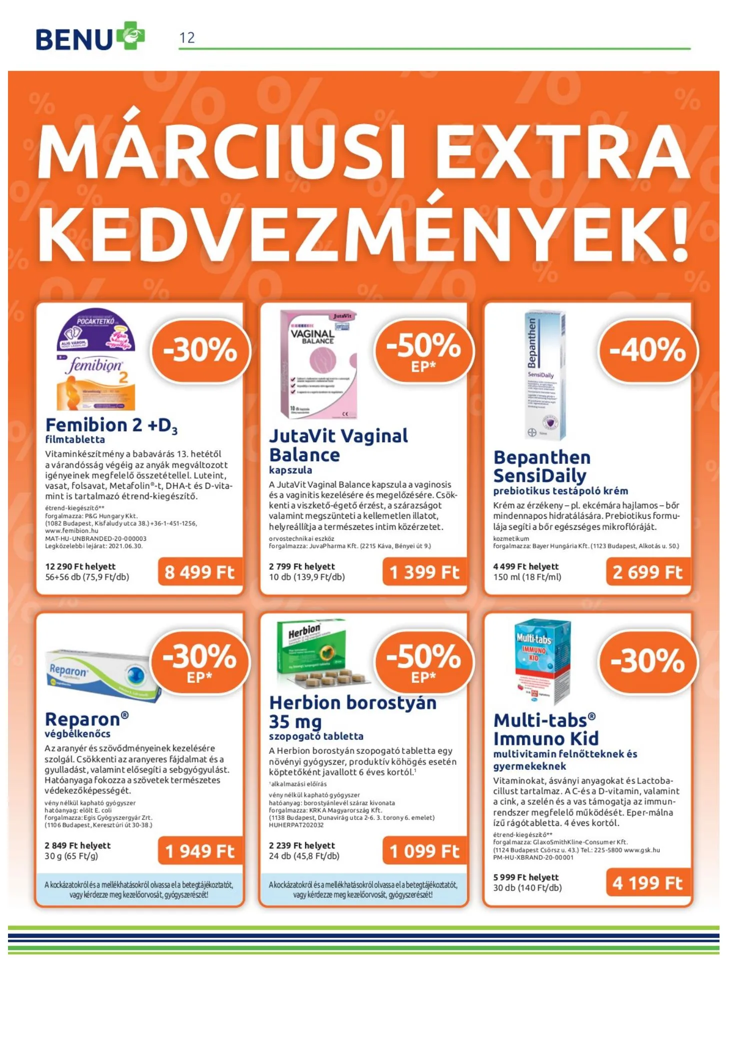 BENU akciós újság 03.01–03.31 – 12. oldal
