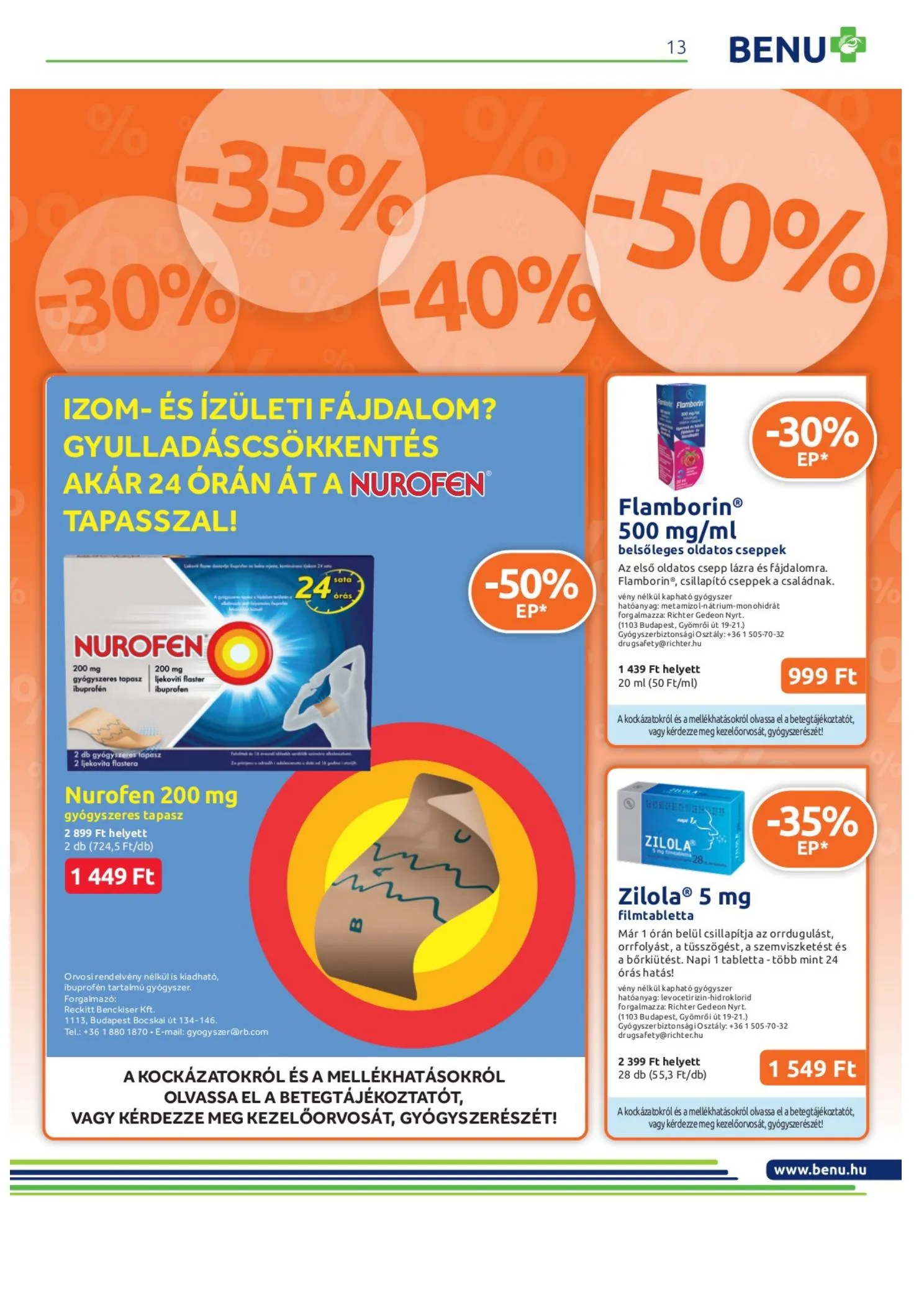 BENU akciós újság 04.01–04.30 – 13. oldal
