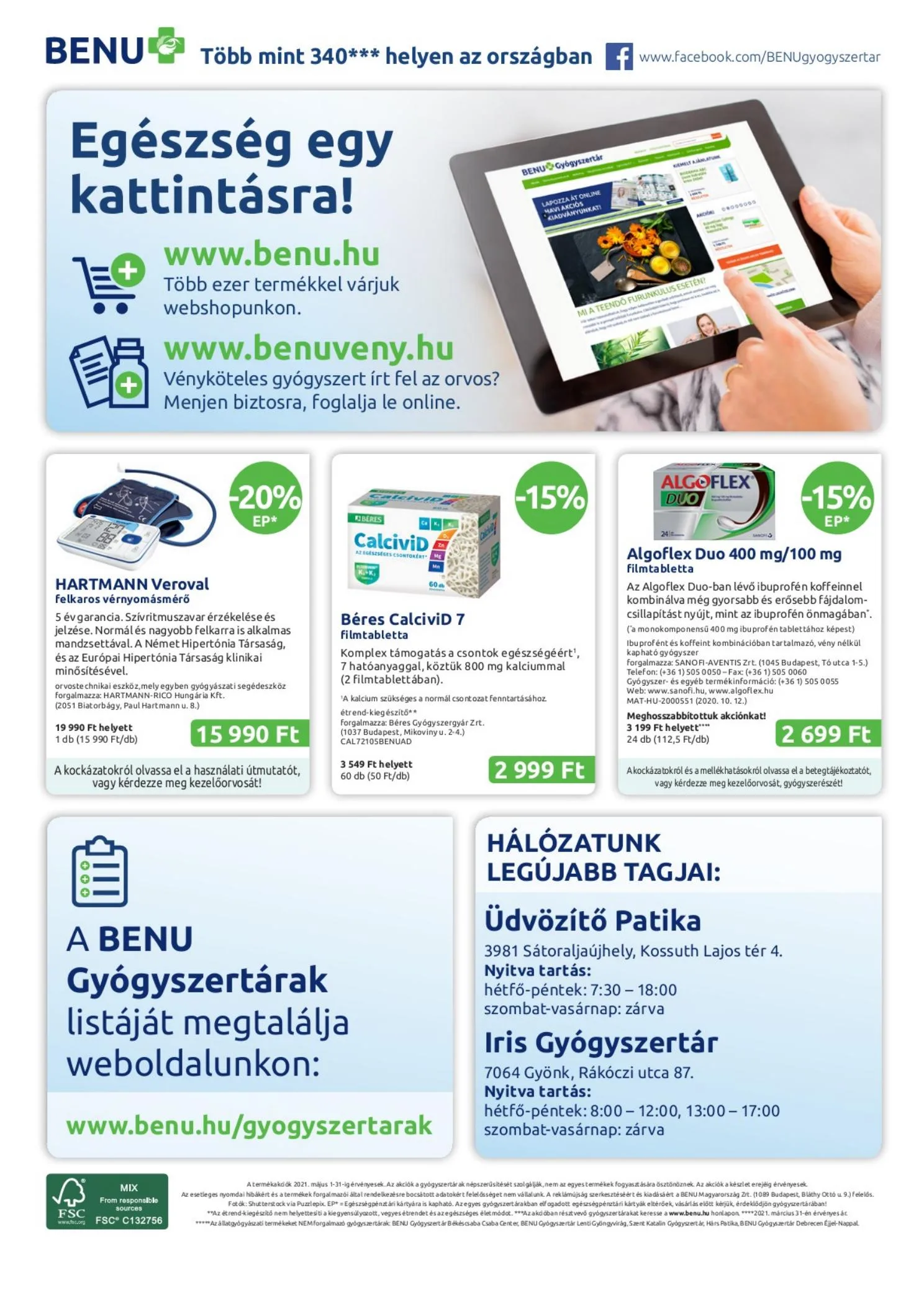 BENU akciós újság 05.01–05.31 – 32. oldal