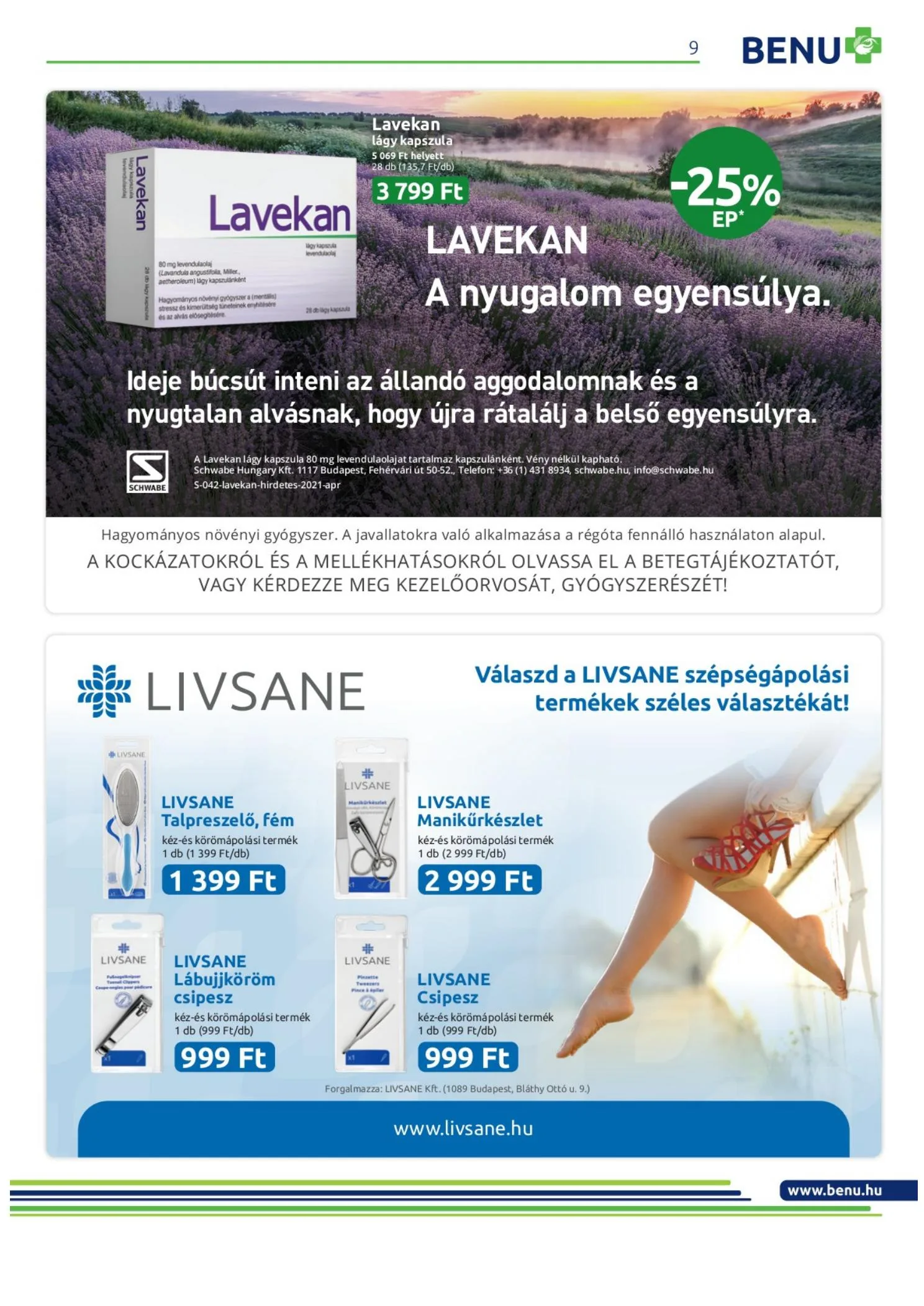 BENU akciós újság 05.01–05.31 – 9. oldal