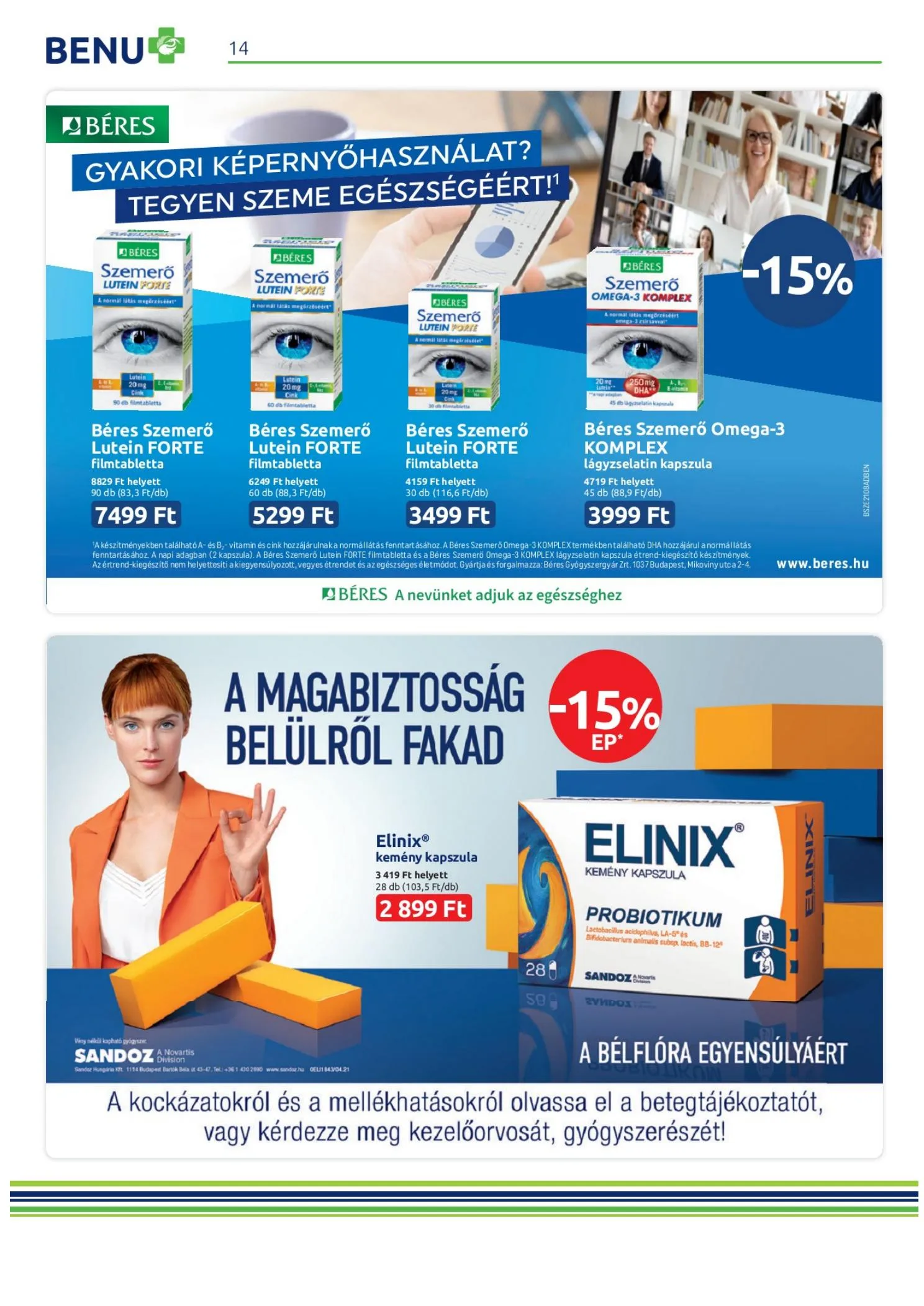 BENU akciós újság 08.01–08.31 – 14. oldal