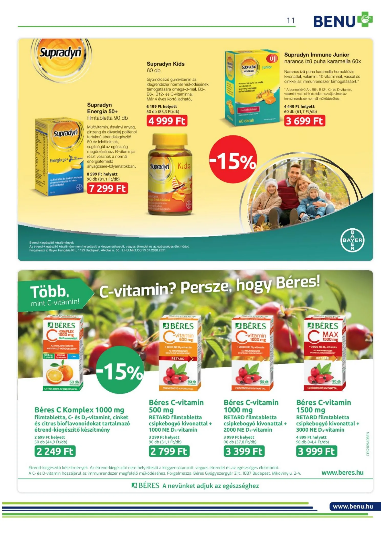 BENU akciós újság 09.01–09.30 – 11. oldal