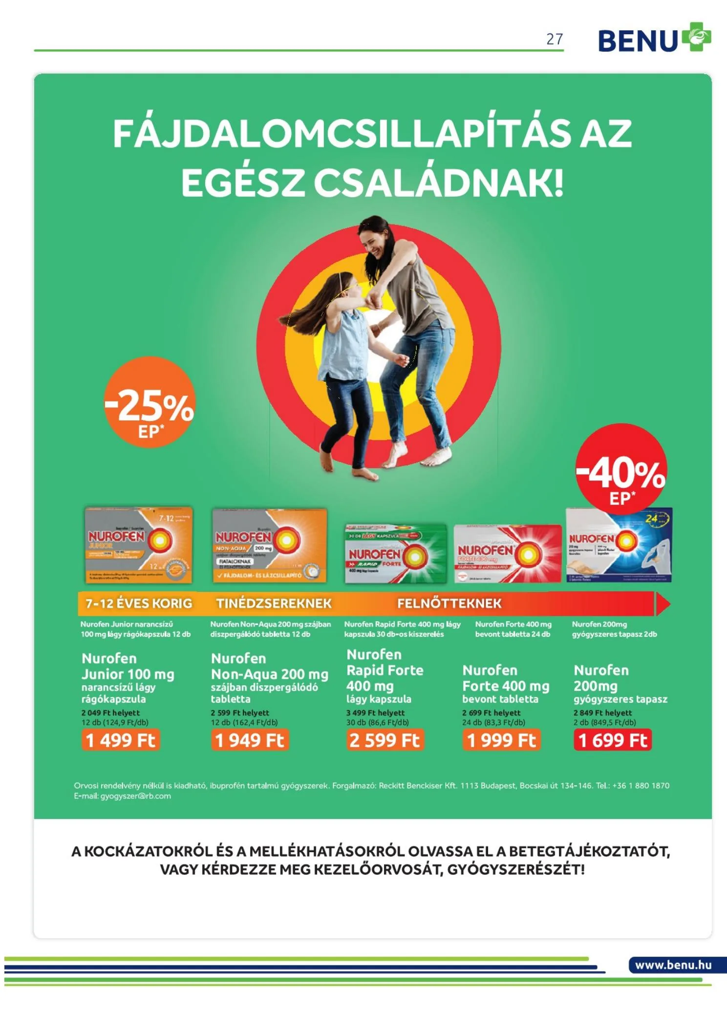 BENU akciós újság 09.01–09.30 – 27. oldal