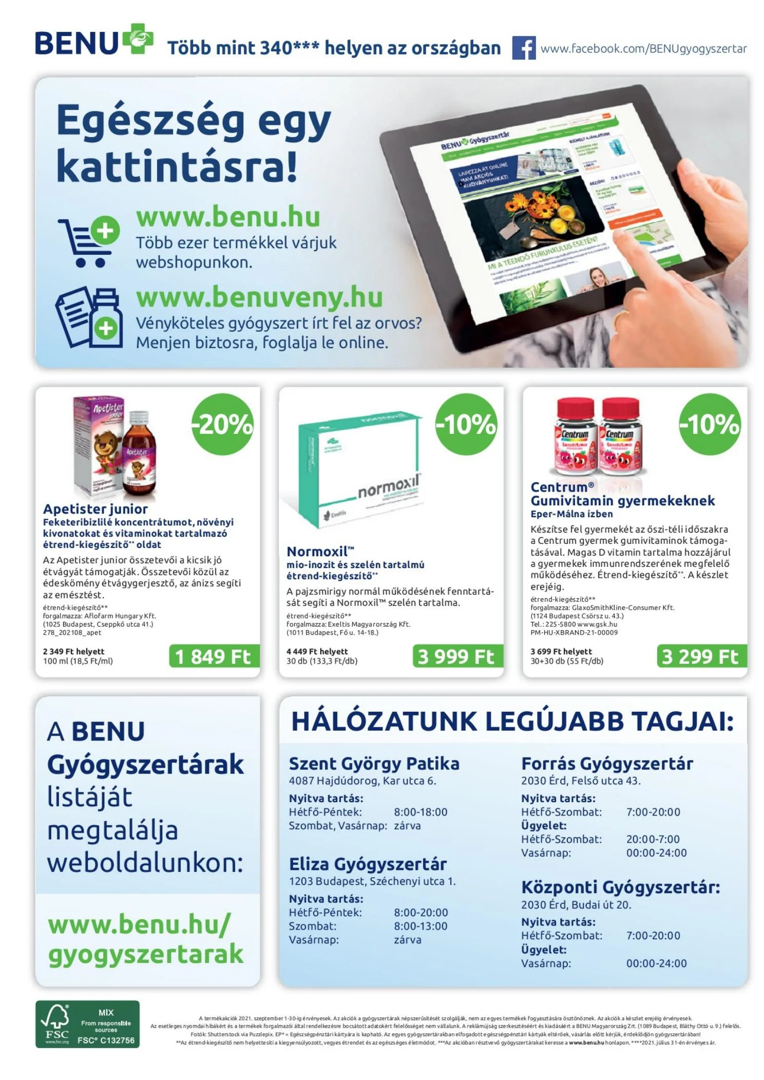 BENU akciós újság 09.01–09.30 – 32. oldal