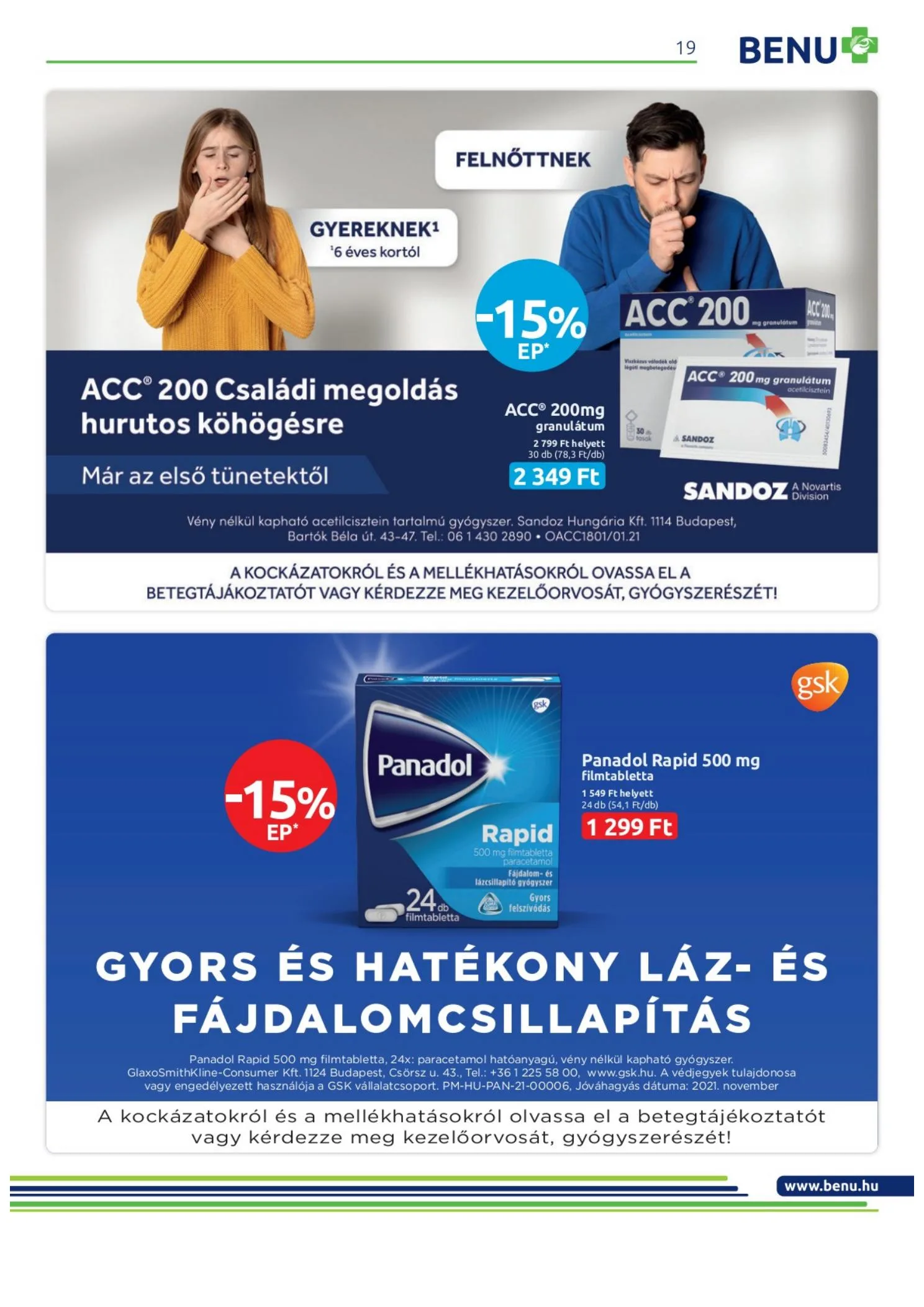 BENU akciós újság 12.01–12.31 – 19. oldal