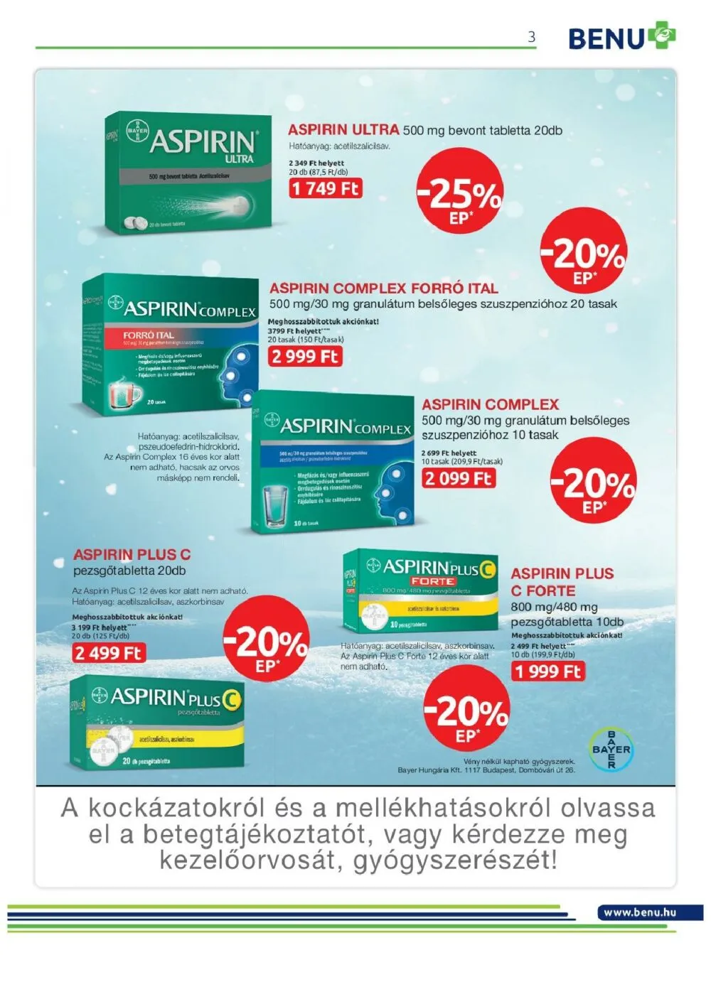 BENU akciós újság 01.01–01.31 – 3. oldal