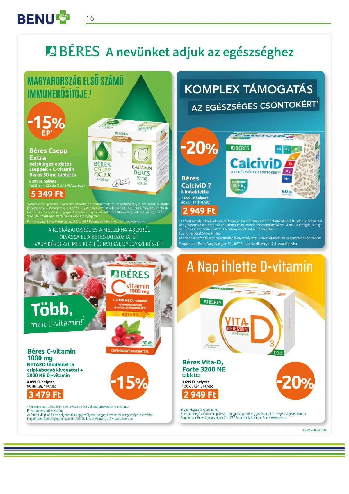 BENU akciós újság 02.01–02.28 – 16. oldal