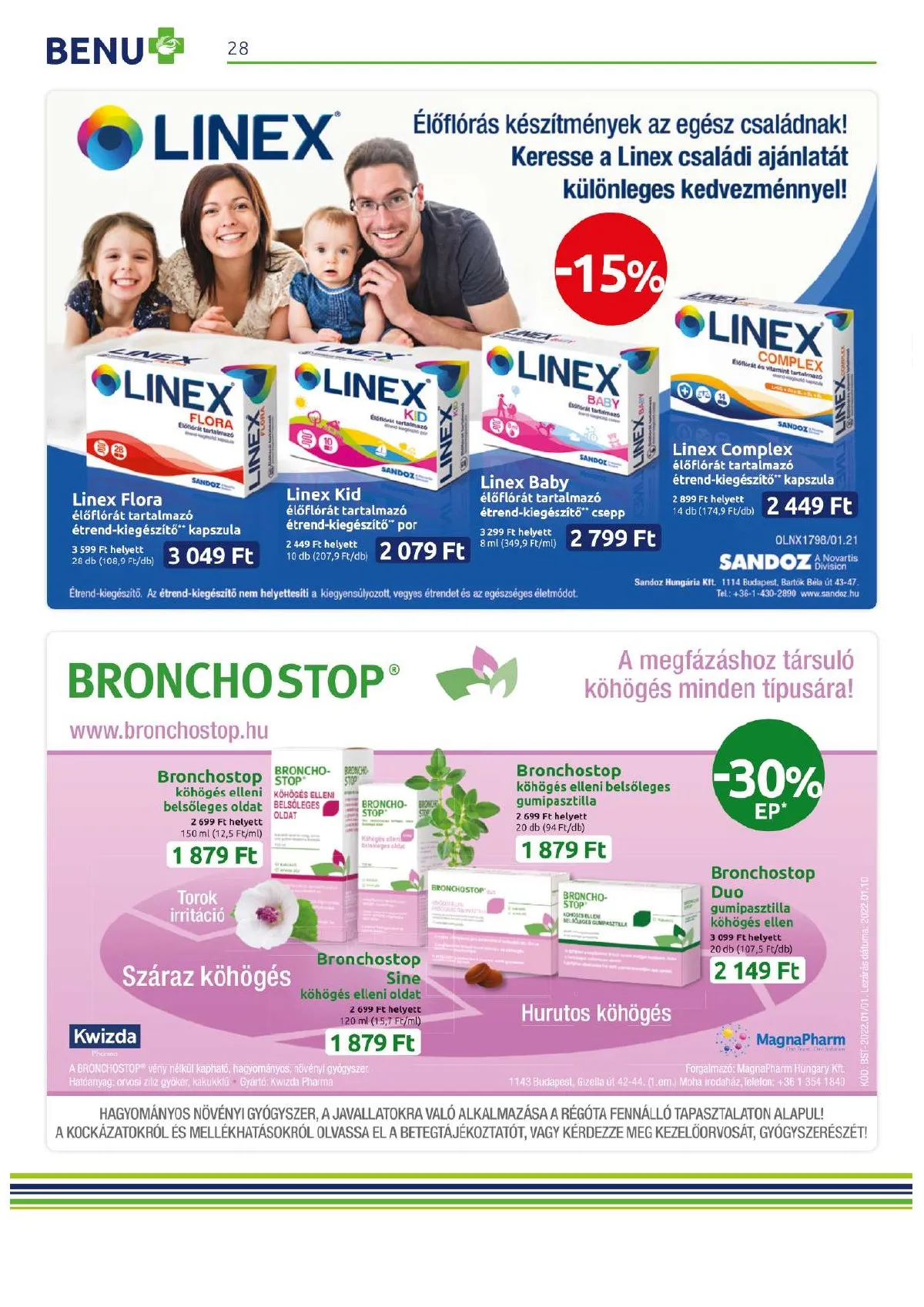 BENU akciós újság 02.01–02.28 – 28. oldal