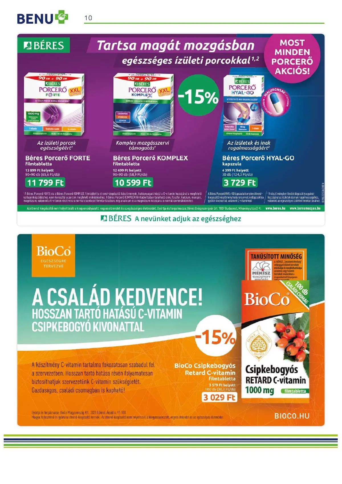 BENU akciós újság 03.01–03.31 – 10. oldal