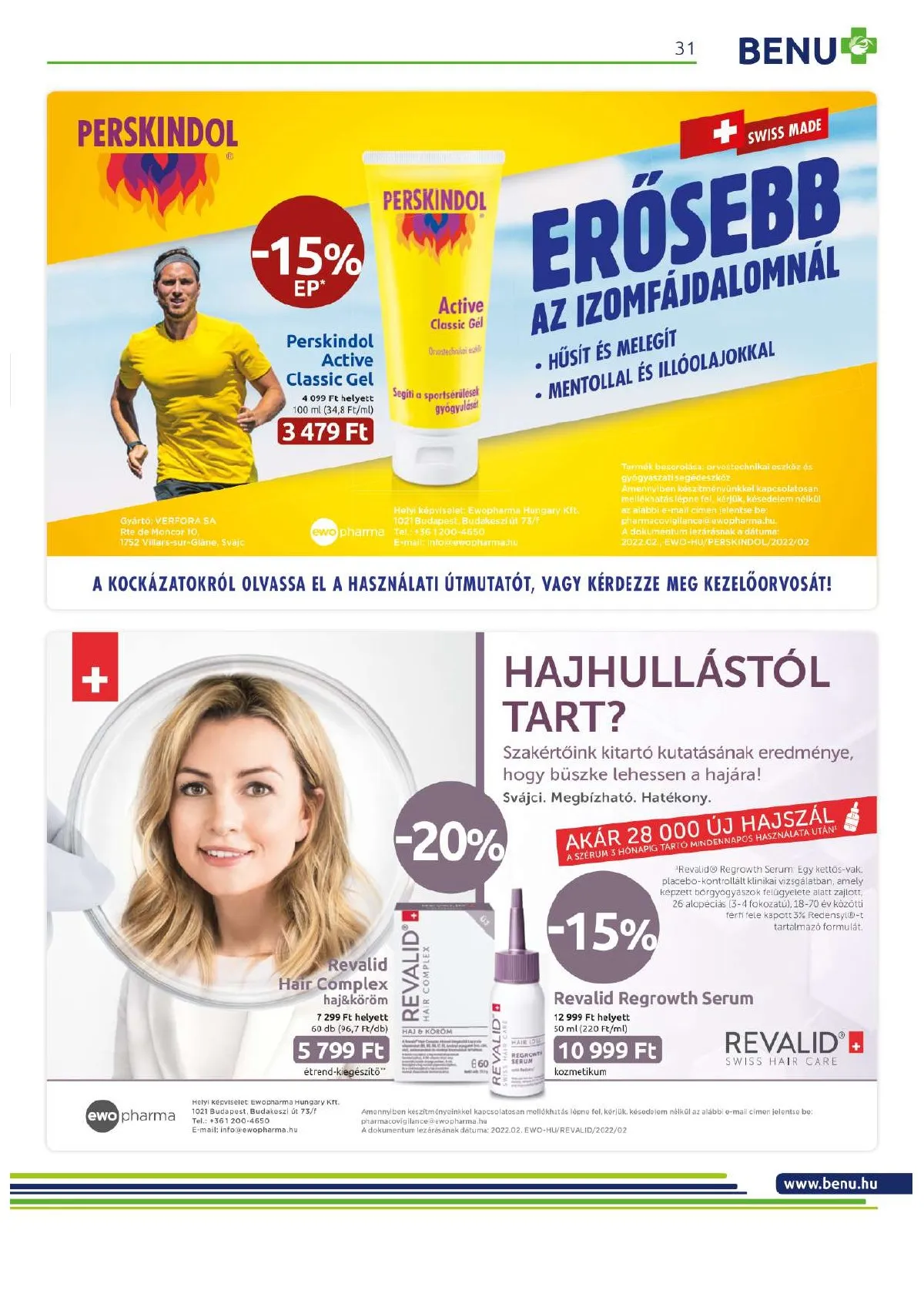 BENU akciós újság 03.01–03.31 – 31. oldal
