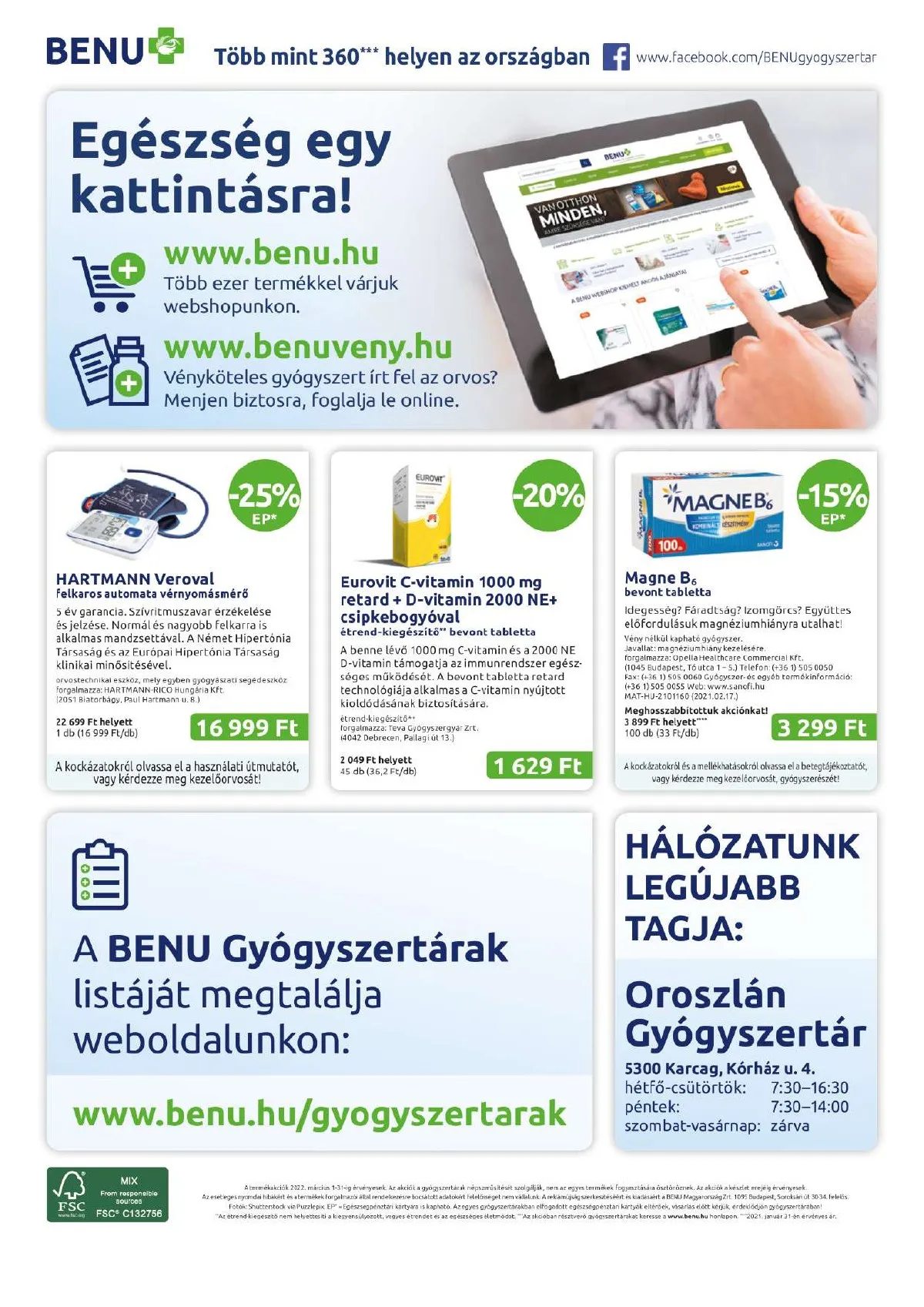 BENU akciós újság 03.01–03.31 – 32. oldal