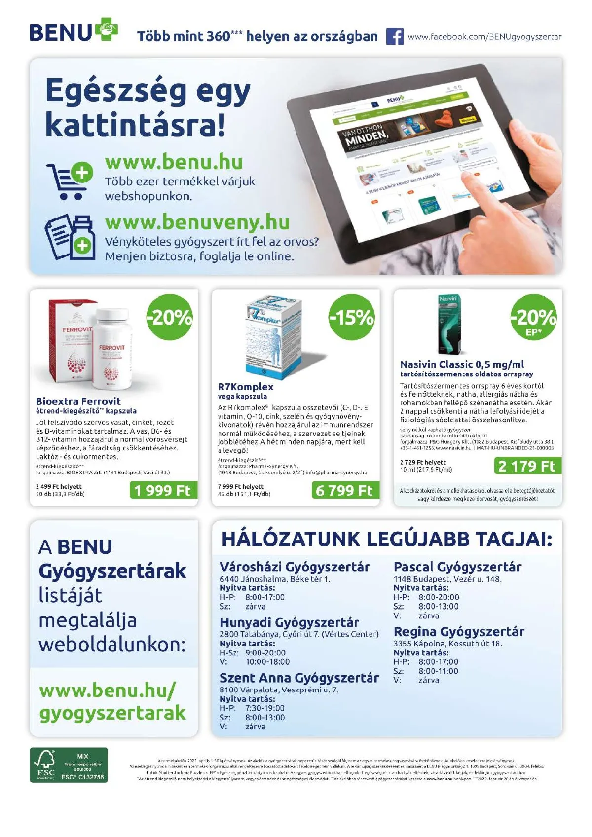 BENU akciós újság 04.01–04.30 – 32. oldal