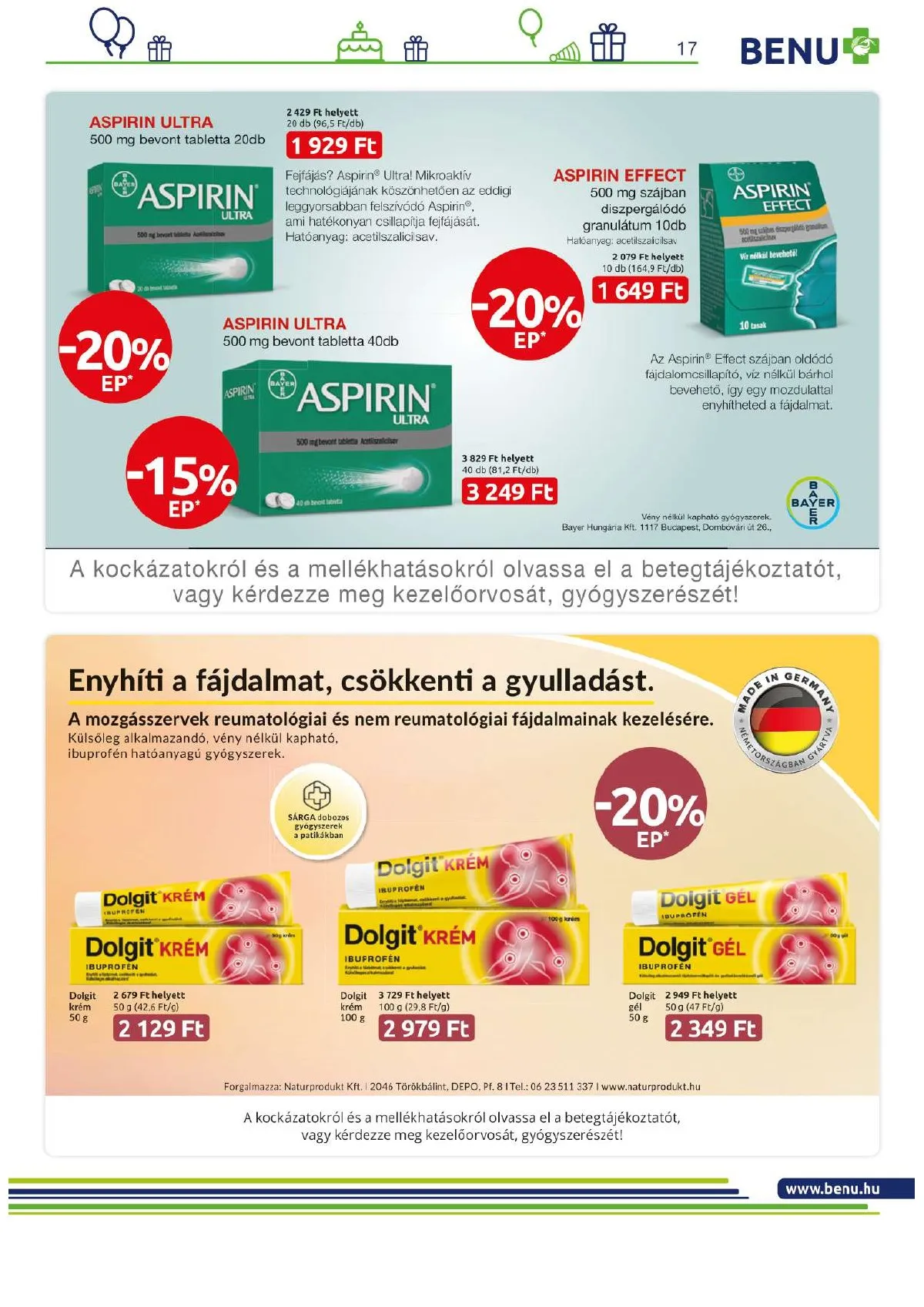 BENU akciós újság 05.01–05.31 – 17. oldal