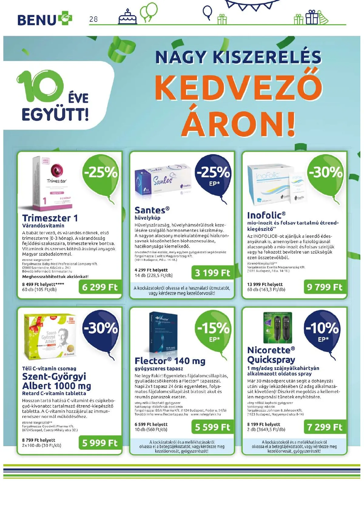 BENU akciós újság 05.01–05.31 – 28. oldal