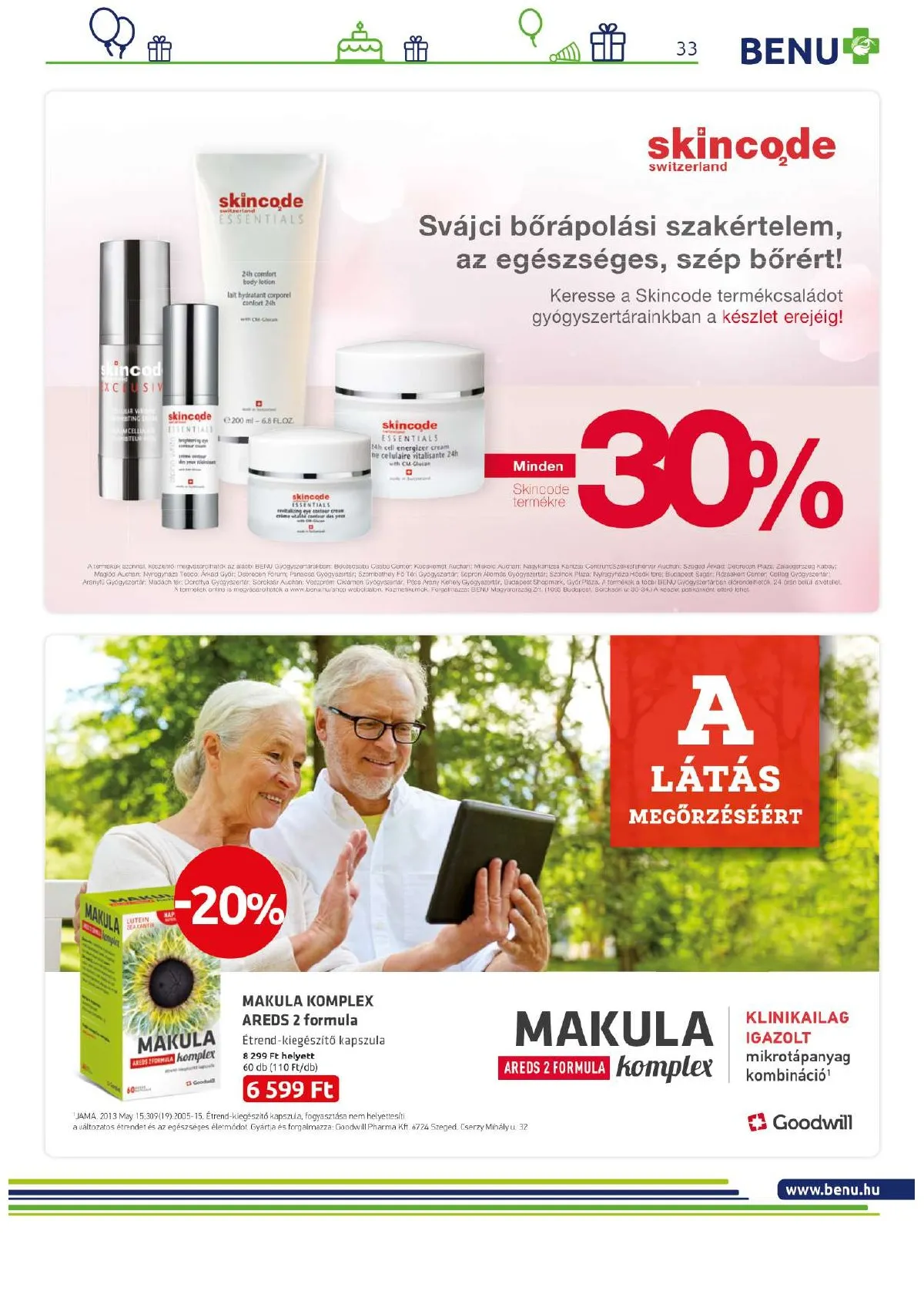 BENU akciós újság 05.01–05.31 – 33. oldal