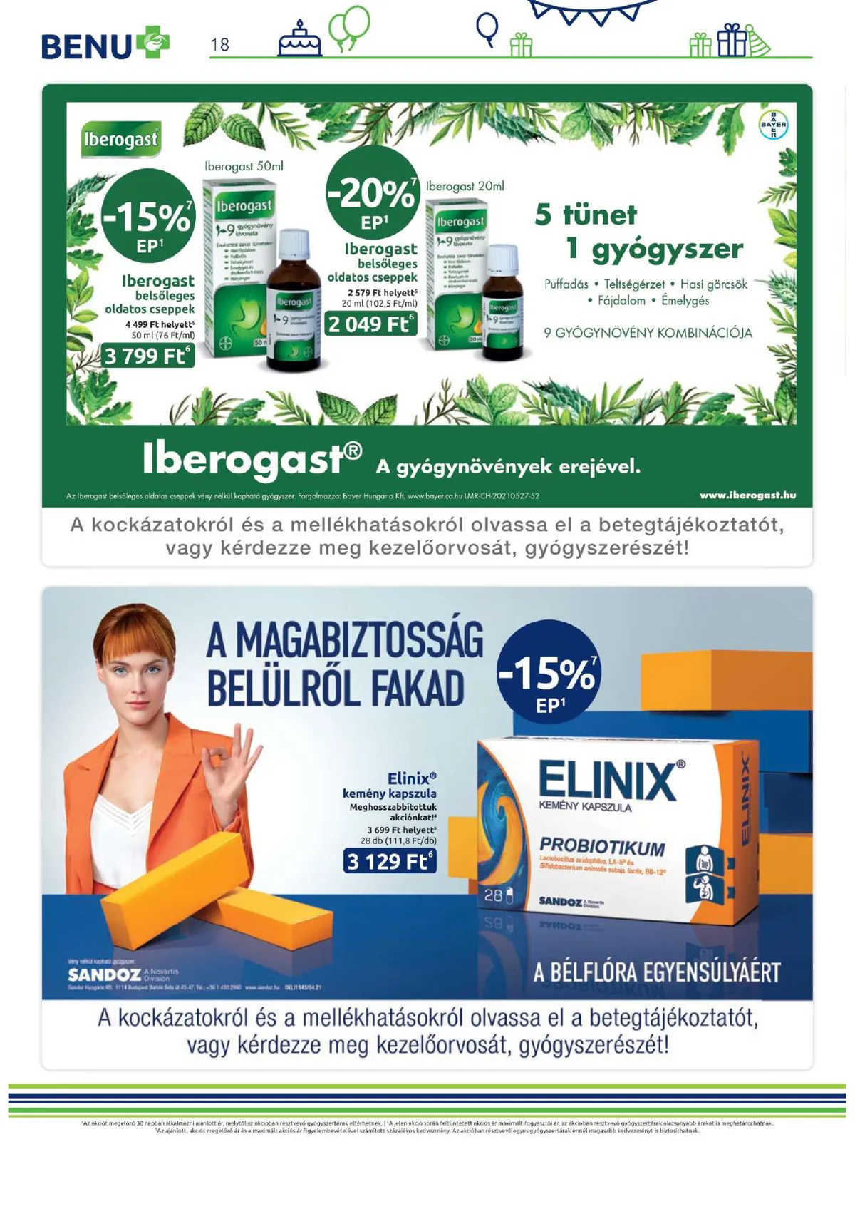 BENU akciós újság 06.01–06.30 – 18. oldal