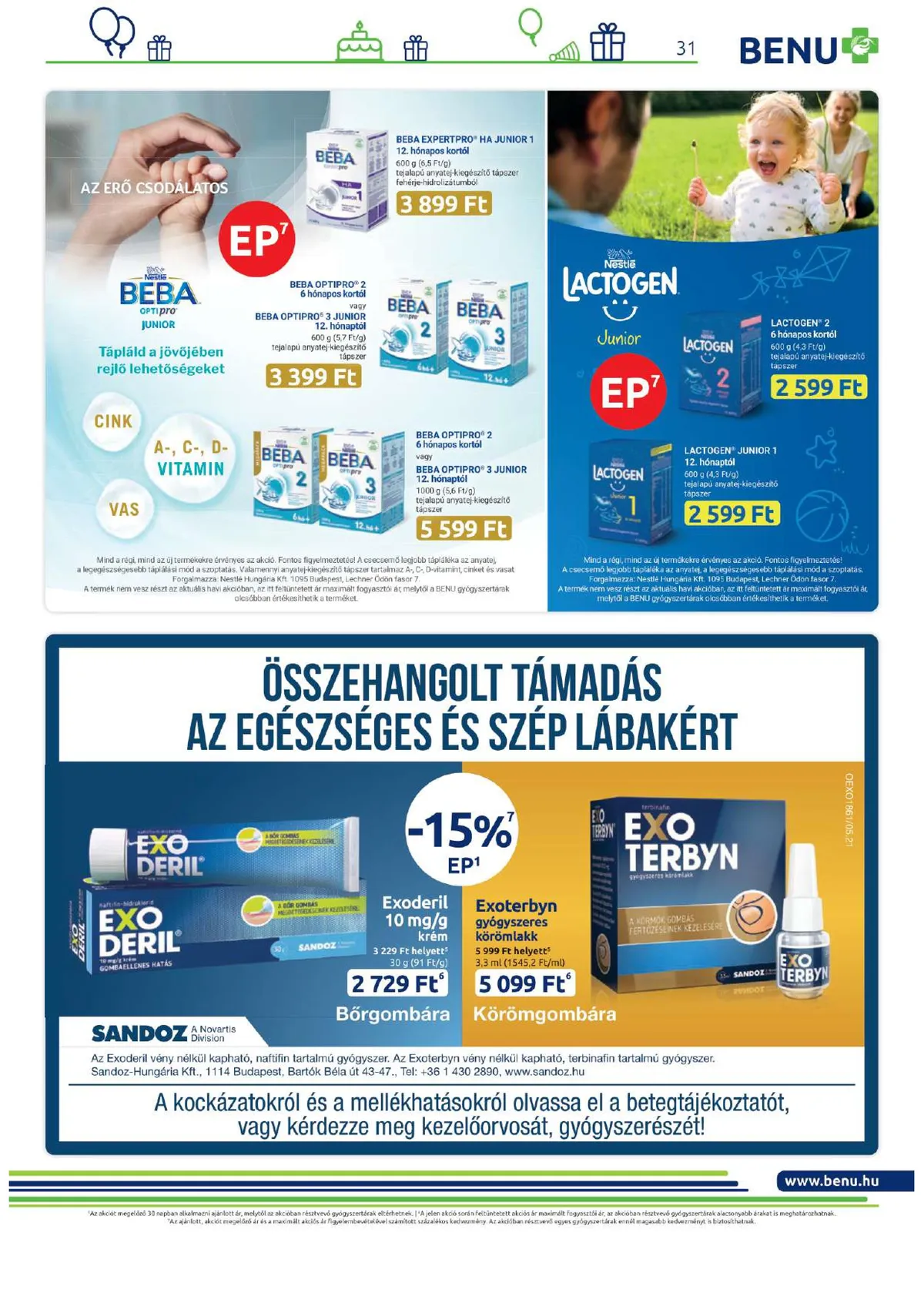 BENU akciós újság 06.01–06.30 – 31. oldal