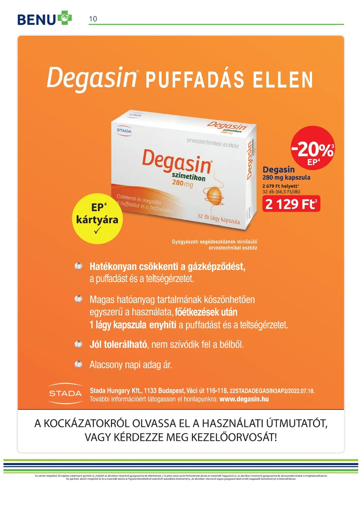 BENU akciós újság 08.01–08.31 – 10. oldal