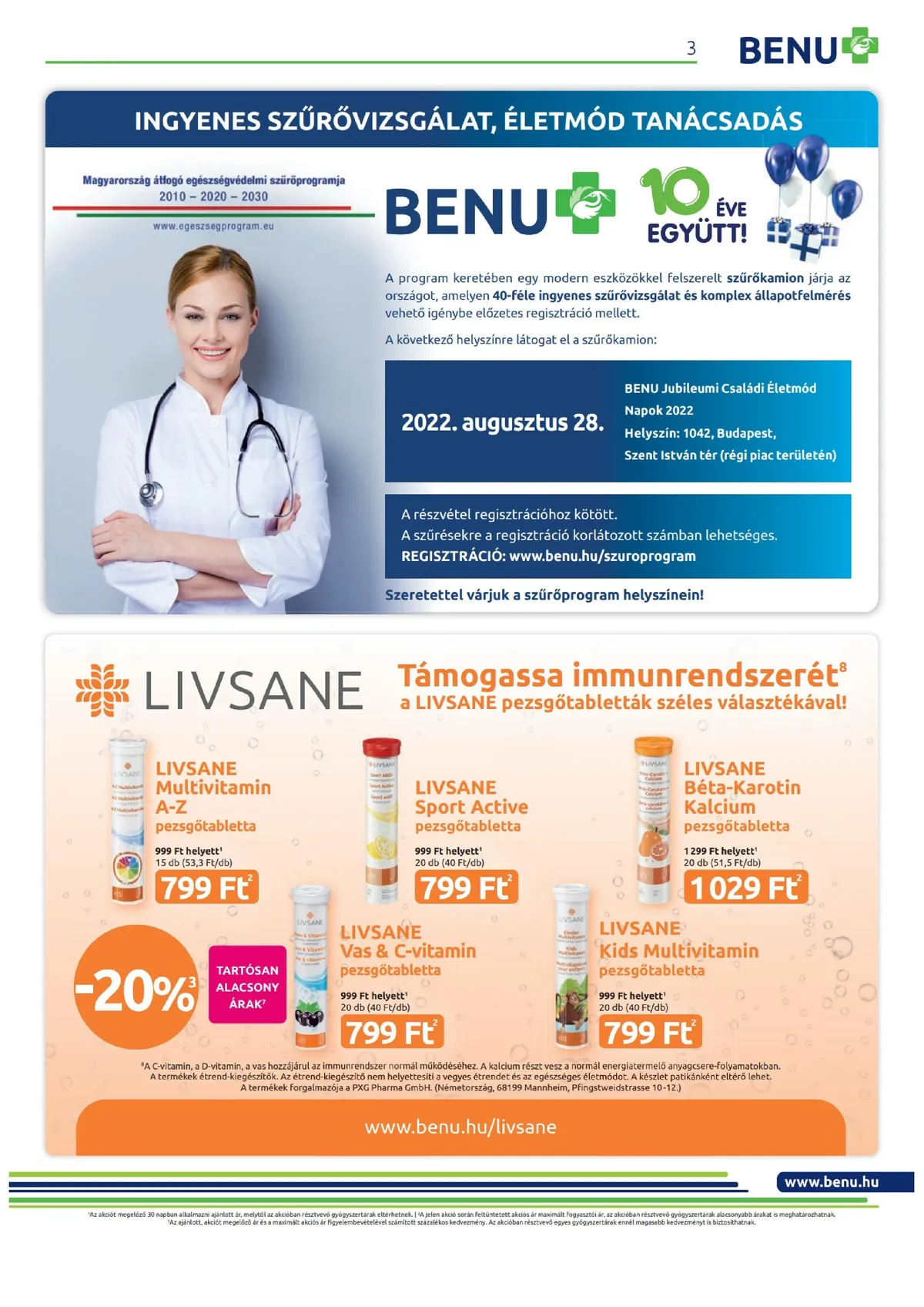 BENU akciós újság 08.01–08.31 – 3. oldal