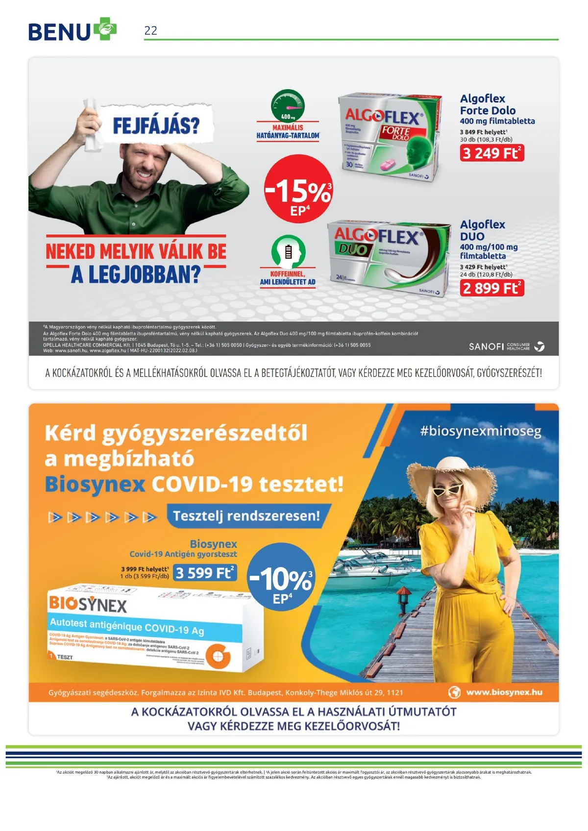 BENU akciós újság 09.01–09.30 – 22. oldal