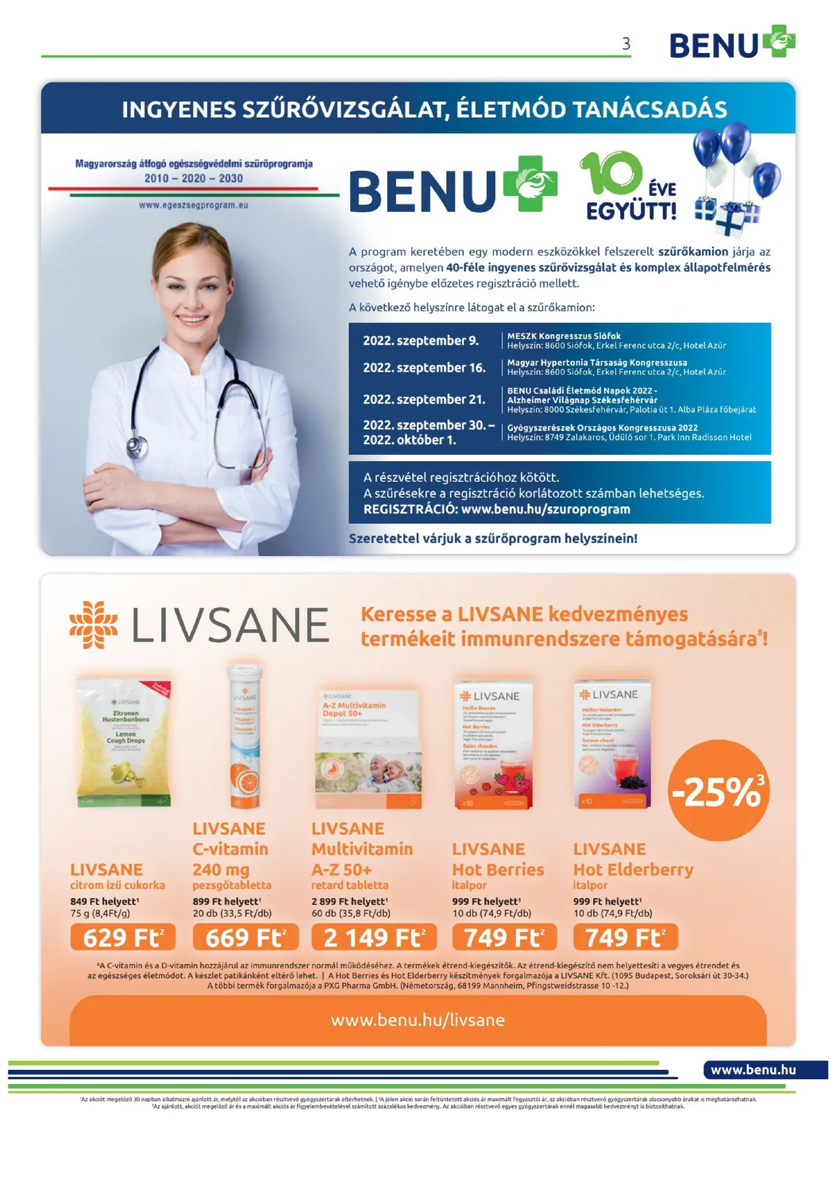 BENU akciós újság 09.01–09.30 – 3. oldal