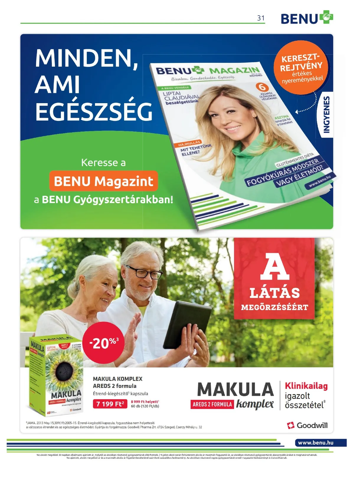 BENU akciós újság 10.01–10.31 – 31. oldal