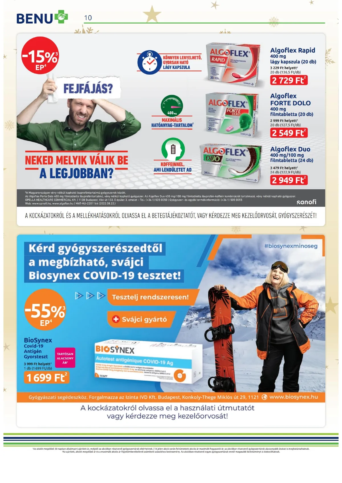 BENU akciós újság 12.01–12.31 – 10. oldal