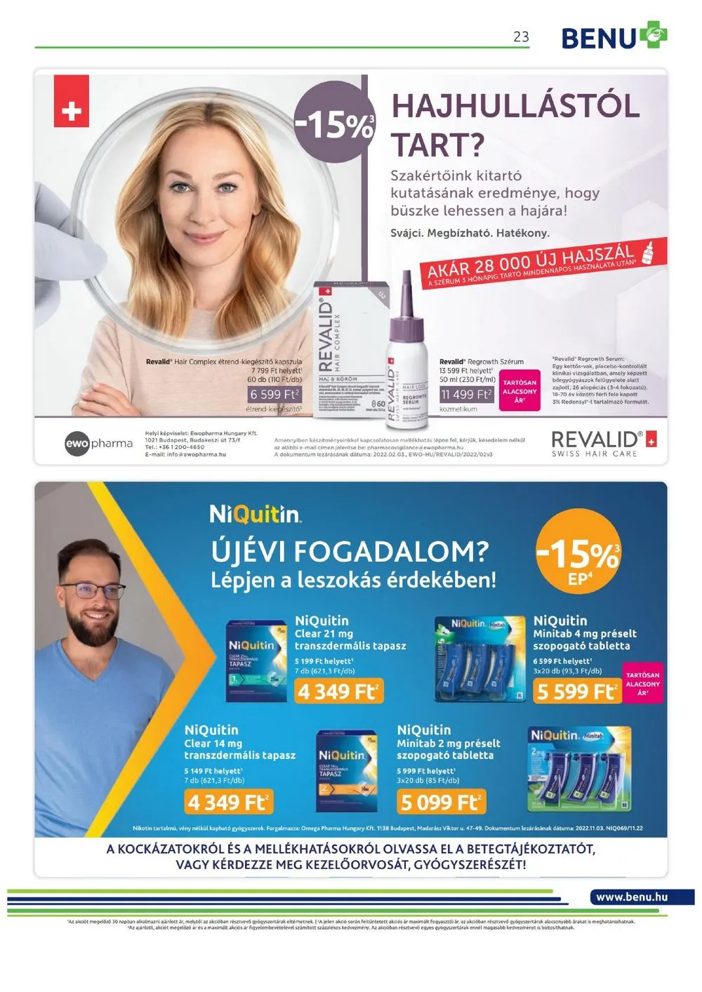 BENU akciós újság 01.01–01.31 – 23. oldal