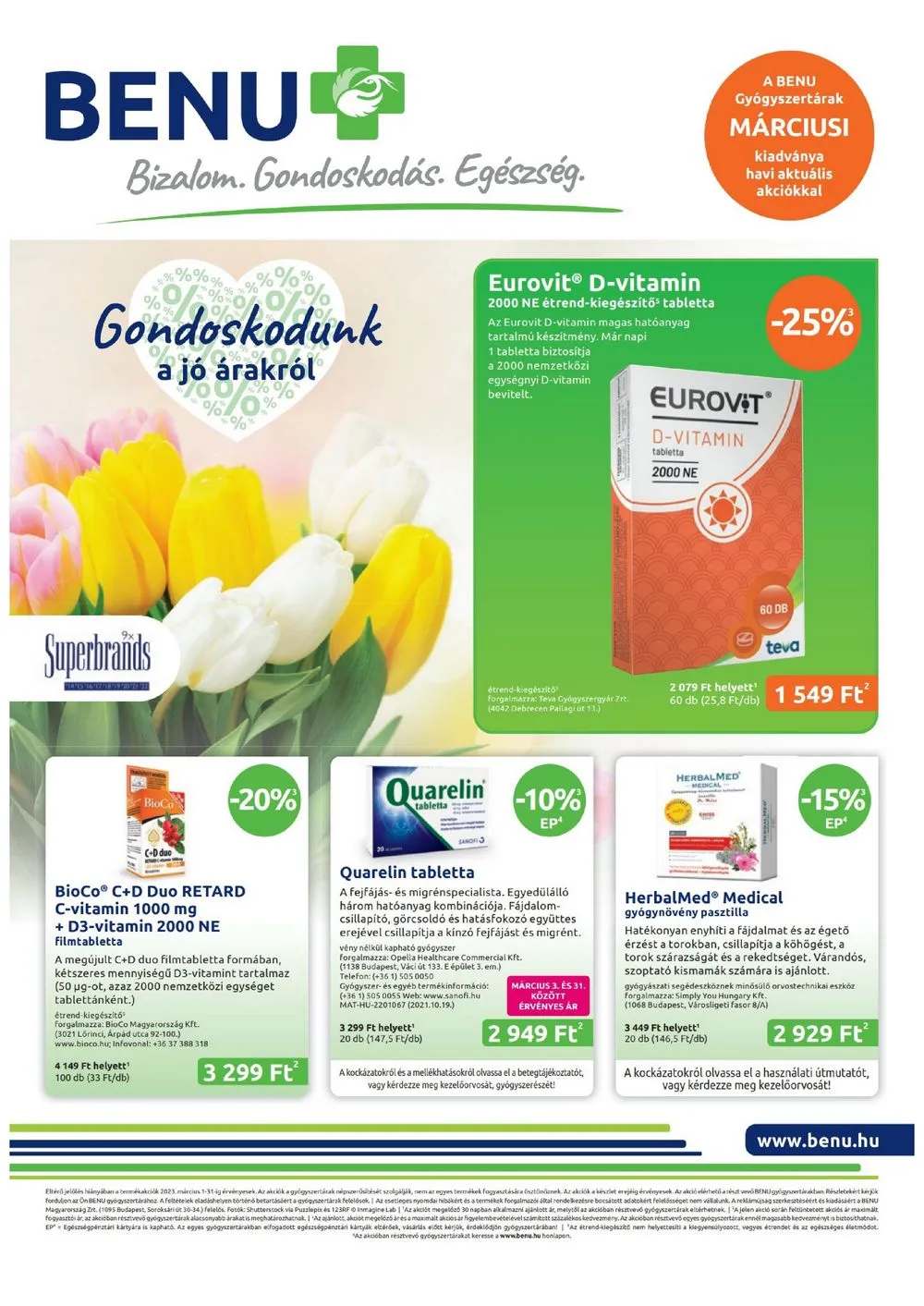 BENU akciós újság 03.01–03.31