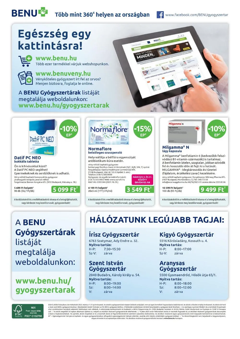 BENU akciós újság 03.01–03.31 – 32. oldal