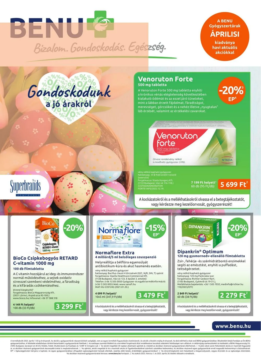 BENU akciós újság 04.01–04.30
