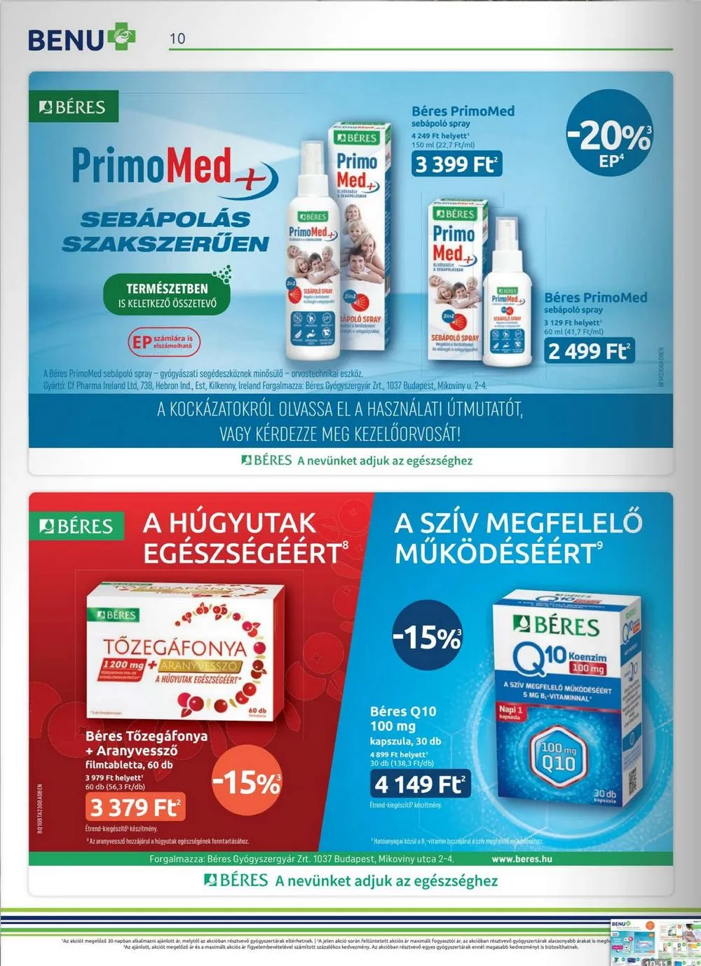 BENU akciós újság 08.01–08.31 – 10. oldal