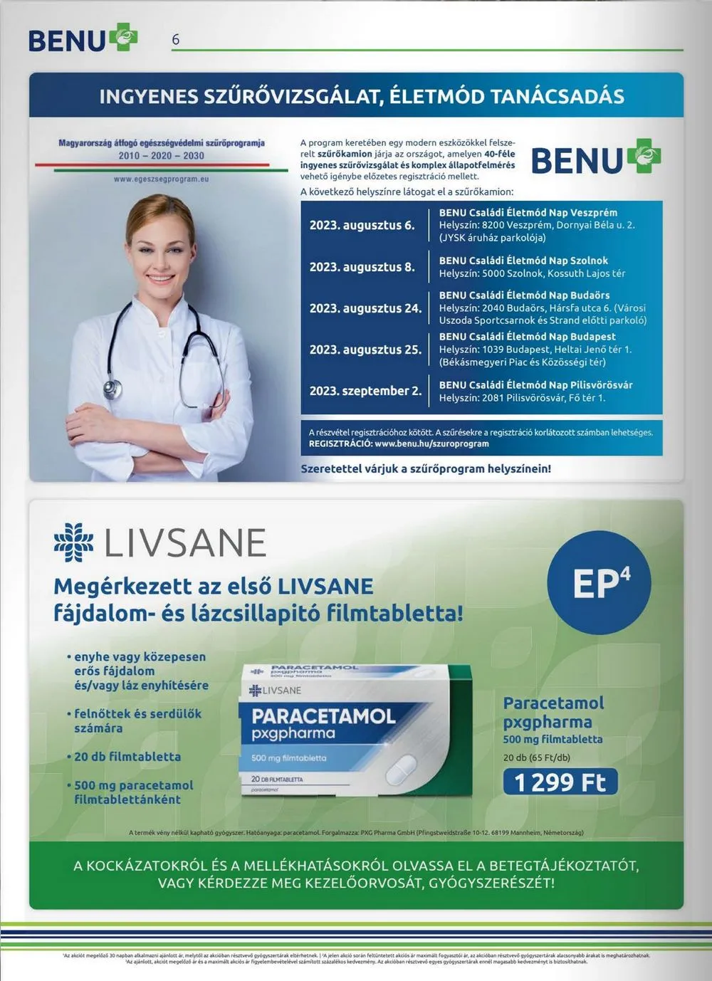 BENU akciós újság 08.01–08.31 – 6. oldal