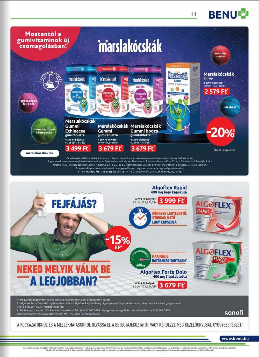 BENU akciós újság 09.01–09.30 – 11. oldal