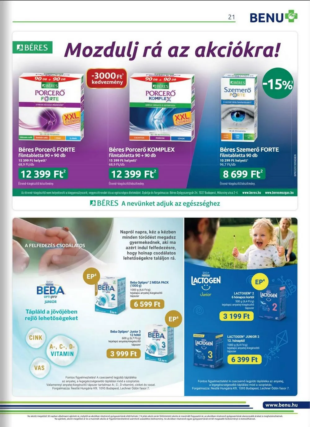 BENU akciós újság 09.01–09.30 – 21. oldal