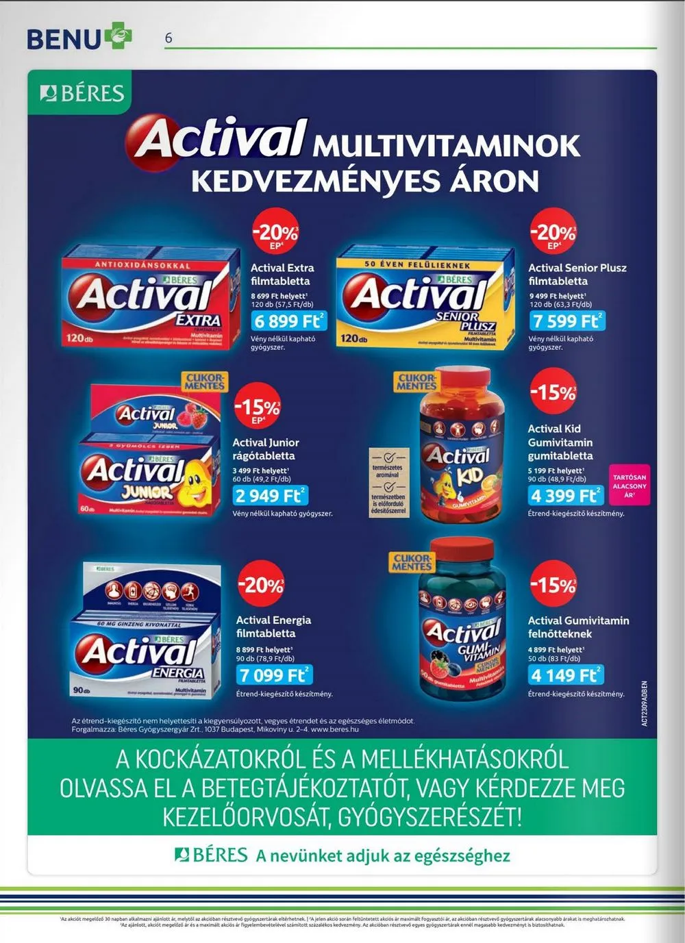 BENU akciós újság 09.01–09.30 – 6. oldal