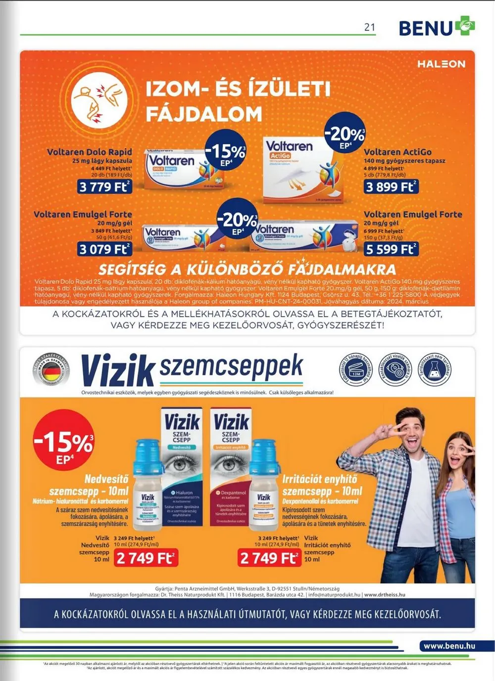BENU akciós újság 05.01–05.31 – 21. oldal