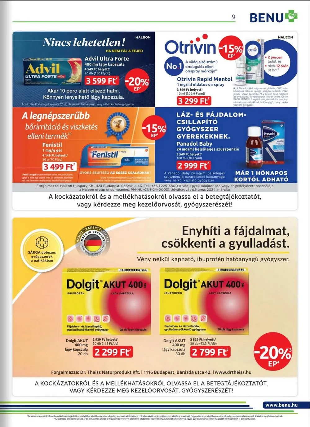BENU akciós újság 05.01–05.31 – 9. oldal