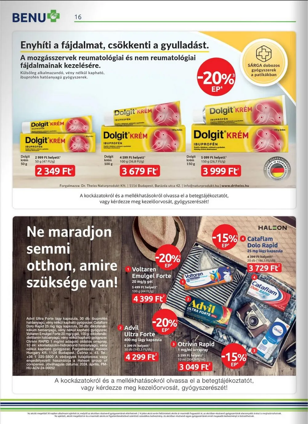 BENU akciós újság 06.01–06.30 – 16. oldal