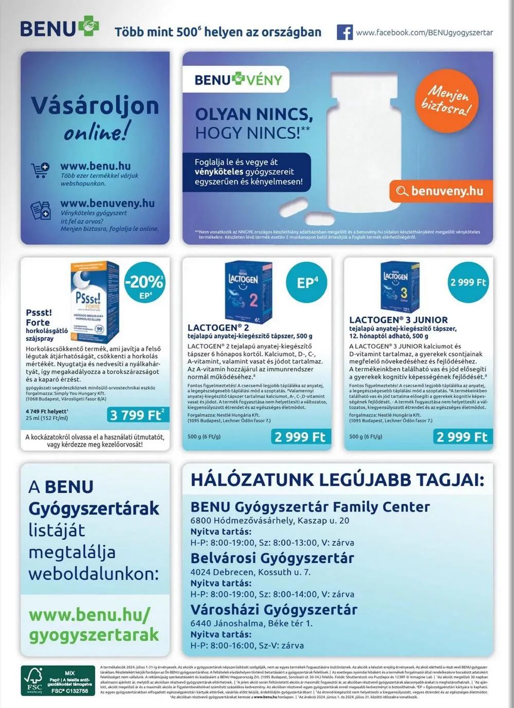 BENU akciós újság 07.01–07.31 – 28. oldal