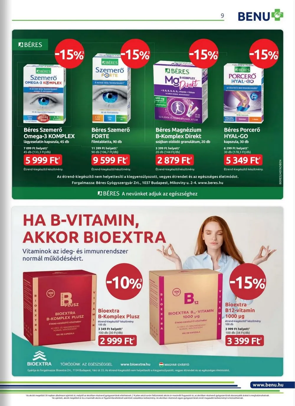 BENU akciós újság 07.01–07.31 – 9. oldal