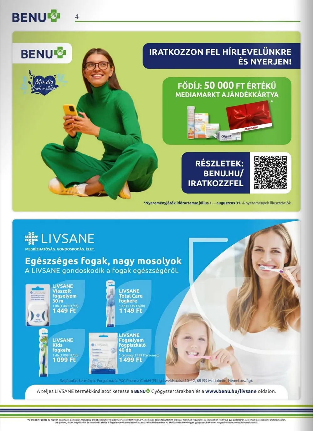 BENU akciós újság 08.01–08.31 – 4. oldal