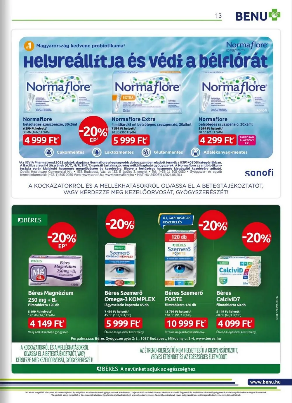 BENU akciós újság 09.01–09.30 – 13. oldal