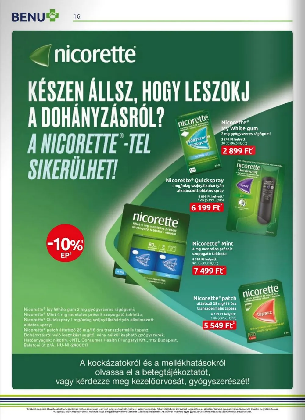BENU akciós újság 09.01–09.30 – 16. oldal