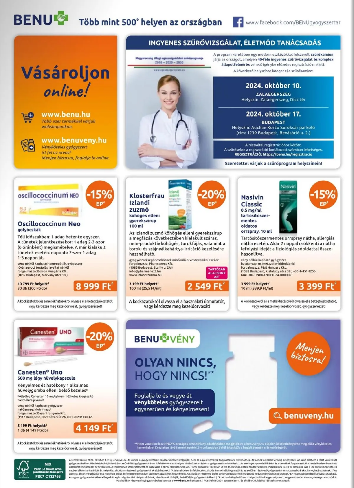 BENU akciós újság 10.01–10.31 – 28. oldal