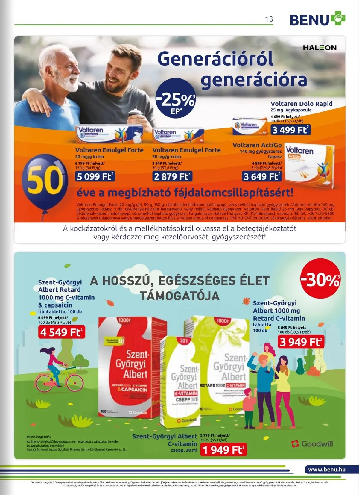 BENU akciós újság 11.01–11.30 – 13. oldal